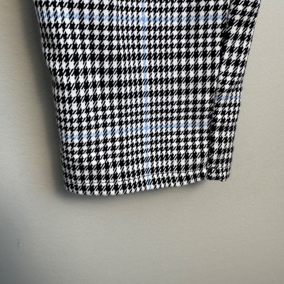 H&M Girl's Pull-On Houndstooth‎ Plaid Tie-Belt Pants Black & White Size Girls 16 - Picture 2 of 12